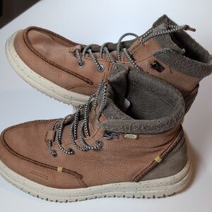 Hey Dude Bradley Boot Leather Shoes Size 9